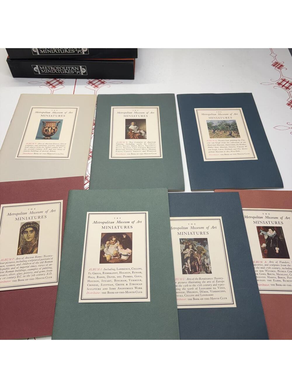 Metropolitan Museum of Art set of 5 miniature albums 1950s vintage - Picture 5 of 12